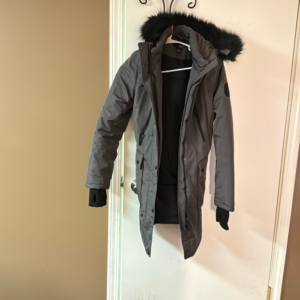 Gray parka